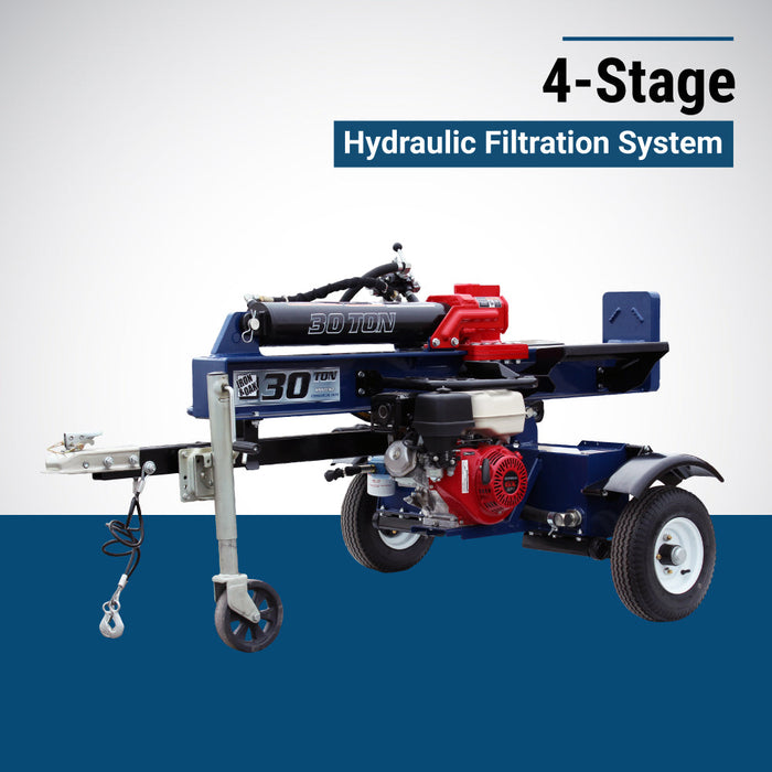 Iron & Oak Log Splitter | 30 Ton | Honda | GX270 Iron & Oak