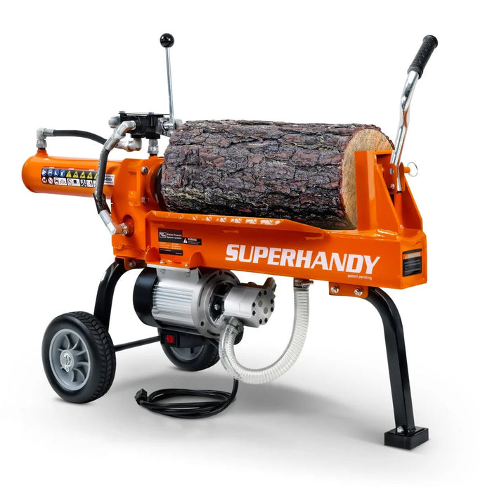 Powerful Super Handy | 14-Ton Electric Log Splitter efficiently splits firewood with ease and precision.