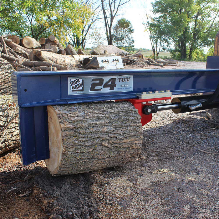 Iron & Oak Log Splitter | 24 Ton | Skid Steer Mount Iron & Oak