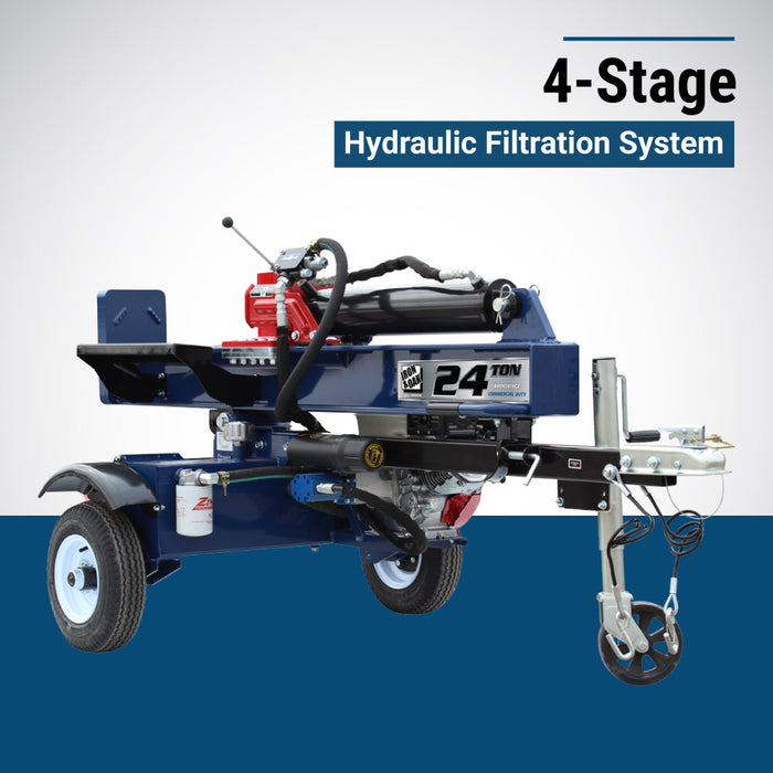 Iron & Oak Log Splitter | 24 Ton | Honda | GX160 Iron & Oak