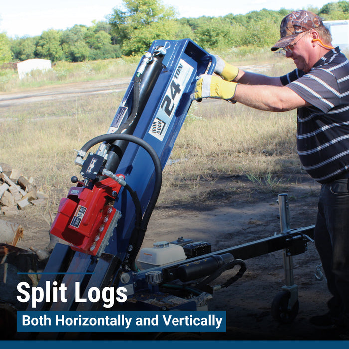 Iron & Oak Log Splitter | 24 Ton | Honda | GX160 Iron & Oak
