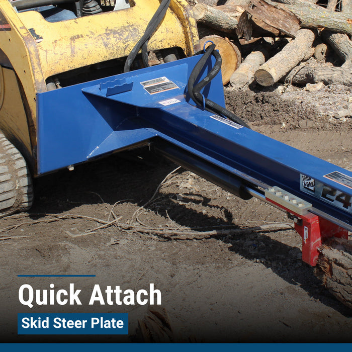Iron & Oak Log Splitter | 24 Ton | Skid Steer Mount Iron & Oak