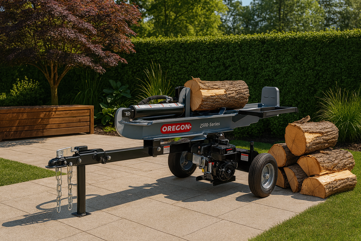 Power Through Any Pile with Log Splitter Outlet