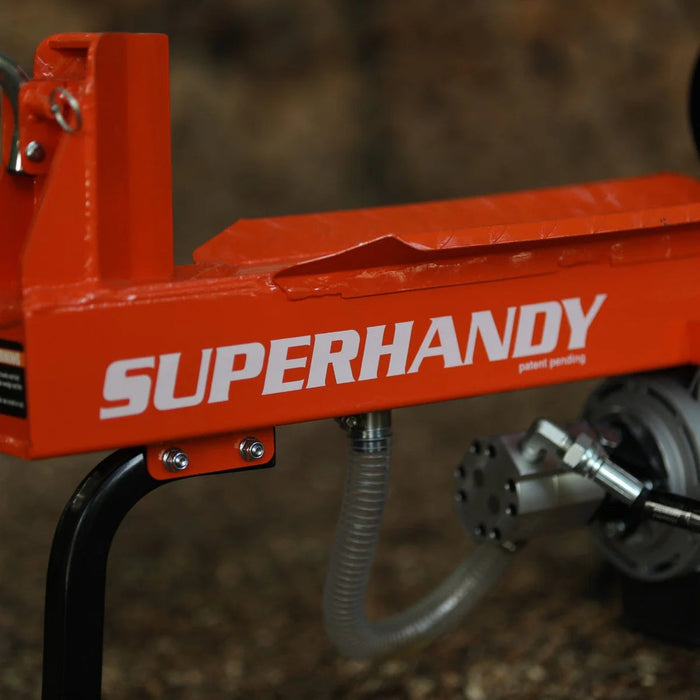 Super Handy | 14-Ton Electric Log Splitter features a durable design ideal for effortless log splitting tasks.