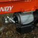 Close-up of the motor and hydraulic system of the Super Handy | 14-Ton Electric Log Splitter, showcasing durability and power.