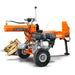 Powerful Super Handy | 20-Ton Gas Log Splitter with durable wheels and hydraulic system for efficient log splitting.