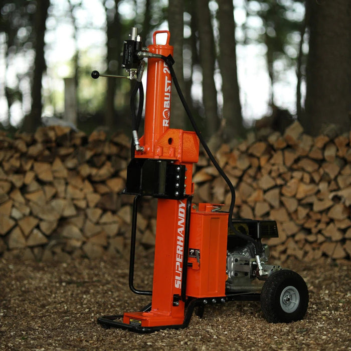 Super Handy | 25-Ton Gas Log Splitter efficiently splits logs with its robust design, perfect for any woodwork project.